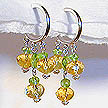 DKC ~ Citrine & Peridot Chandelier Earrings